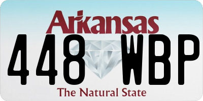 AR license plate 448WBP