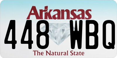 AR license plate 448WBQ
