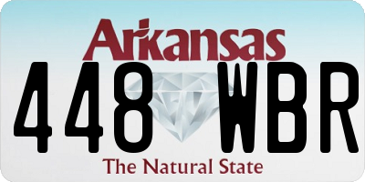 AR license plate 448WBR