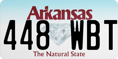 AR license plate 448WBT