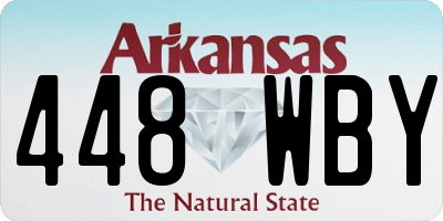 AR license plate 448WBY