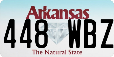 AR license plate 448WBZ