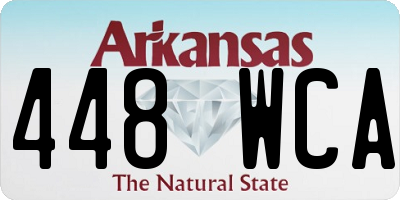 AR license plate 448WCA