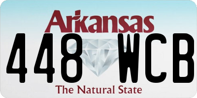 AR license plate 448WCB