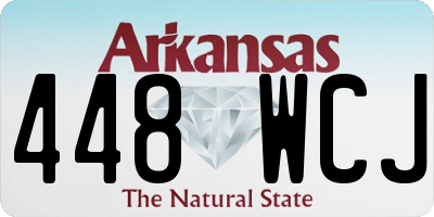 AR license plate 448WCJ
