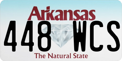 AR license plate 448WCS