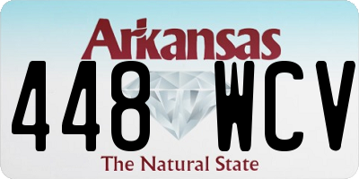 AR license plate 448WCV