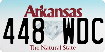 AR license plate 448WDC