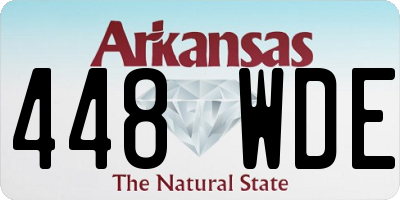 AR license plate 448WDE