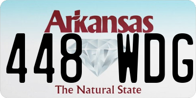 AR license plate 448WDG