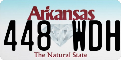 AR license plate 448WDH