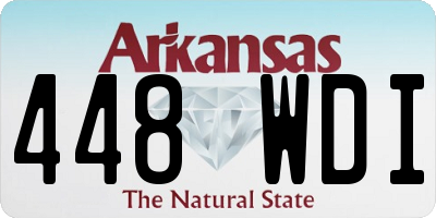AR license plate 448WDI