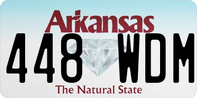 AR license plate 448WDM