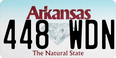 AR license plate 448WDN