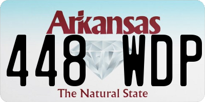 AR license plate 448WDP