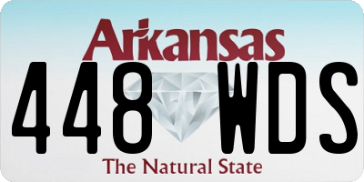 AR license plate 448WDS