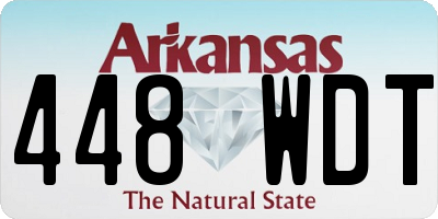 AR license plate 448WDT