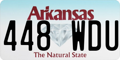 AR license plate 448WDU