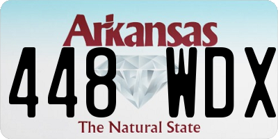 AR license plate 448WDX