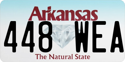 AR license plate 448WEA