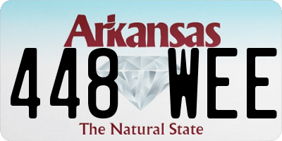 AR license plate 448WEE