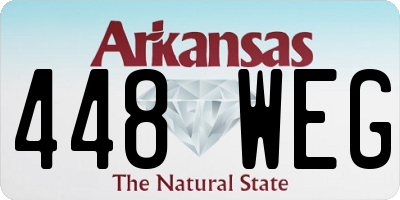 AR license plate 448WEG
