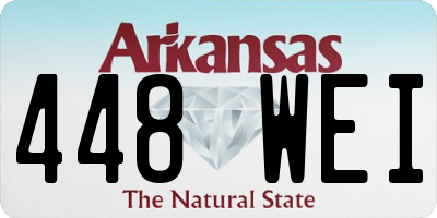 AR license plate 448WEI