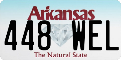 AR license plate 448WEL