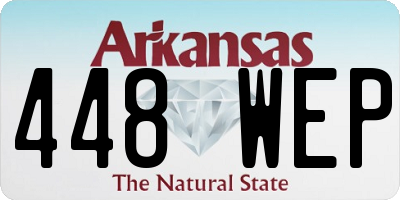 AR license plate 448WEP