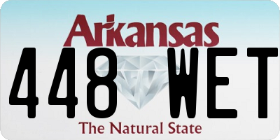 AR license plate 448WET