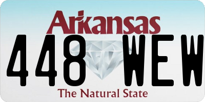 AR license plate 448WEW