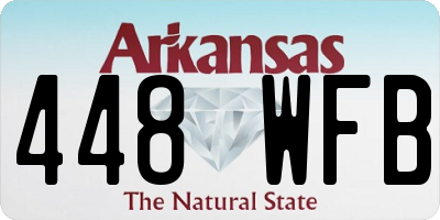 AR license plate 448WFB