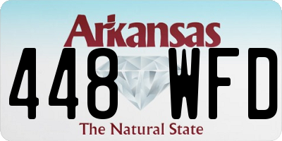 AR license plate 448WFD