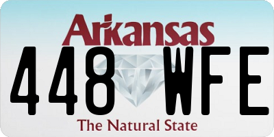 AR license plate 448WFE