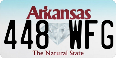 AR license plate 448WFG