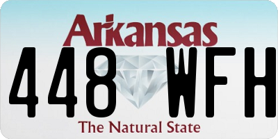 AR license plate 448WFH