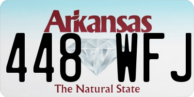 AR license plate 448WFJ