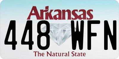AR license plate 448WFN