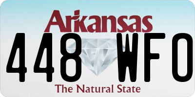 AR license plate 448WFO