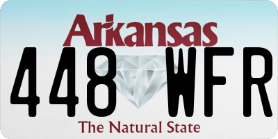 AR license plate 448WFR