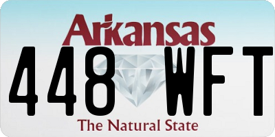 AR license plate 448WFT