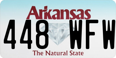 AR license plate 448WFW