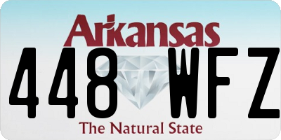 AR license plate 448WFZ