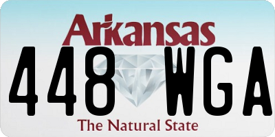 AR license plate 448WGA
