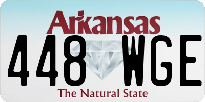AR license plate 448WGE