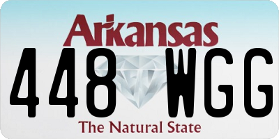AR license plate 448WGG