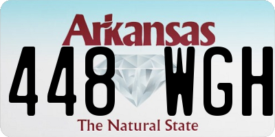 AR license plate 448WGH