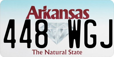 AR license plate 448WGJ