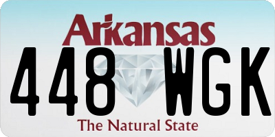 AR license plate 448WGK