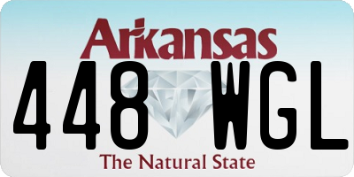 AR license plate 448WGL
